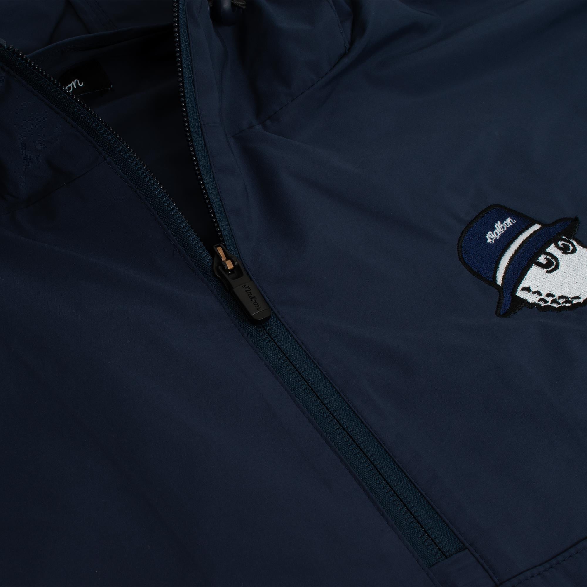 Malbon Golf Cooper Bucket Nylon Anorak Golf Jacket Navy